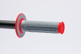 Renthal MX Dual Compound Tapered Grips G163 Grips, Compound, Rubber, Gray/Red, Twist Throttle Compatible, 7/8 in. Bar Diameter, Pair thumbnail 2