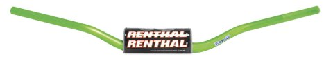 Renthal Fatbar Handlebars 604-01-GN Handlebars, Fatbar, RC Honda® Style, Aluminum, Green Anodized, 1.125 in. Diameter, 31.575 in. Width, Each