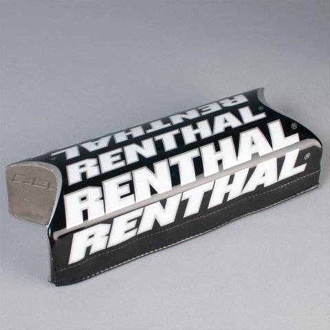 Renthal Fatbar Pads P275 Handlebar Pad, Fatbar, Foam, Black Vinyl Cover, Logo, 1 1/8 in. Bar Size, Each