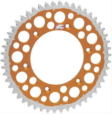 Renthal Twinring Sprockets 2240-520-48GPOR Sprocket, Rear, Aluminum/Steel, Orange Anodized, 48-Tooth, 520 Chain Size, Husaberg, KTM, Each thumbnail 1