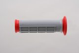 Renthal MX Dual Compound Grips G169 Grips, Compound, Rubber, Gray/Red, Thumb Throttle Compatible, 7/8 in. Bar Diameter, Pair thumbnail 2