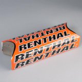 Renthal Fatbar Pads P276 Handlebar Pad, Fatbar, Foam, Orange Vinyl Cover, Logo, 1 1/8 in. Bar Size, Each thumbnail 1