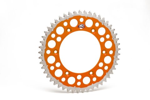 Renthal Twinring Sprockets 2240-520-50GPOR Sprocket, Rear, Aluminum/Steel, Orange Anodized, 50-Tooth, 520 Chain Size, Husaberg, KTM, Each thumbnail 2