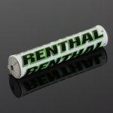 Renthal SX Bar Pads P267 Handlebar Pad, Crossbar SX, Foam, Vinyl Cover, White, Green, Logo, 10 in. Length, Each thumbnail 2