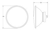 Hella Vision Plus Conversion Headlights 002395801 Headlamp Assembly; ECE Off-Road; Headlamp; 7 in. Dia. Round; H4 High/Low, Kit thumbnail 2