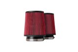 Corsa DryTech 3D Air Filters for 2020-2023 CORVETTE - 5166D-2 Filter Element, 3D, Conical Flanged, Synthetic, Red, Chevrolet, Pair thumbnail 1