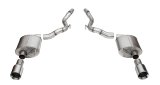 Corsa Touring Exhaust Systems for 2024 MUSTANG - 21277 System, Touring, Axle-Back, 304 Stainless, Natural, Polished Tips, Straight Cut Tips, Convertible, Ford, Kit thumbnail 1