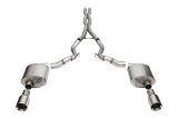 Corsa Sport Exhaust Systems for 2024 MUSTANG - 21275 System, Sport, Cat-Back, 304 Stainless, Natural, Polished Tips, Straight Cut Tips, Convertible, Ford, Kit thumbnail 1