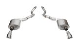 Corsa Touring Exhaust Systems for 2024 MUSTANG - 21276 System, Touring, Axle-Back, 304 Stainless, Natural, Polished Tips, Slant Cut Tips, Convertible, Ford, Kit thumbnail 1