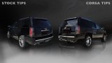 Corsa Sport Exhaust Systems for 2012-2014 ESCALADE ESV - 14887 System, Sport, Cat-back, Dual, Stainless Steel, Natural, Cadillac, 6.2L, Kit thumbnail 1