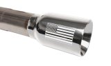 Corsa Sport Exhaust Systems for 2017-2022 COLORADO - 14928USA System, Sport, Cat-back, Single, Stainless Steel, Natural, Polished Tip with American Flag Logo, Side Exit, Chevrolet, 3.6L, Kit thumbnail 2