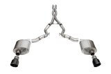Corsa Sport Exhaust Systems for 2024 MUSTANG - 21274BLK System, Sport, Cat-Back, 304 Stainless, Natural, Black PVD Coated Tips, Slant Cut Tips, Convertible, Ford, Kit thumbnail 1