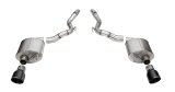 Corsa Touring Exhaust Systems for 2024 MUSTANG - 21276BLK System, Touring, Axle-Back, 304 Stainless, Natural, Black PVD Coated Tips, Slant Cut Tips, Convertible, Ford, Kit thumbnail 1