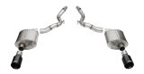 Corsa Touring Exhaust Systems for 2024 MUSTANG - 21277BLK System, Touring, Axle-Back, 304 Stainless, Natural, Black PVD Coated Tips, Straight Cut Tips, Convertible, Ford, Kit thumbnail 1