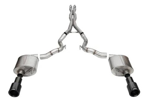 Corsa Sport Exhaust Systems for 2024 MUSTANG - 21275CFBLK System Kit