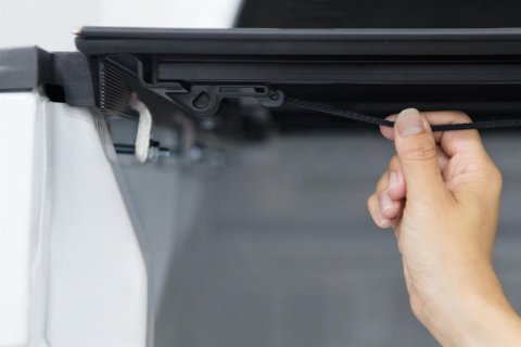 Access LoMax Folding Hard Covers B1040029 Tonneau Cover, Tri-Fold, Folding, Aluminum, Matte Black, Dodge, RAM, 6.5 ft. Truck Bed Length, Each thumbnail 5