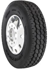 Toyo M325 Tires 11R24.5 Tire, M325, 11R24.5, Radial, Blackwall, Speed Rating K, Each thumbnail 1