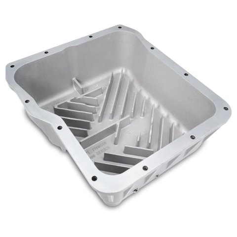 Pacific Performance Engineering Heavy-Duty Transmission Pans for 2001-2019 SIERRA 2500 HD, SILVERADO 2007-2019 3500 HD - 128051020 Pan, Aluminum, Black Finish, Deep, Extra 4 Qt., Filter, Chevy, GMC, Allison 1000, 2000, 2400, Each thumbnail 1