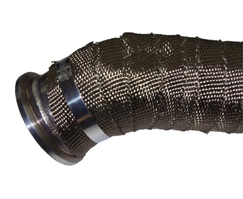 Pacific Performance Engineering Exhaust Downpipes 117000400 Downpipe, Exhaust, 304 Stainless, Natural, 3 in. Outlet, PPE Titanium Wrap, Chevy, GMC, 6.6L, LB7, Federal Emissions, Each thumbnail 1