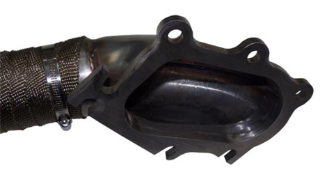 Pacific Performance Engineering Exhaust Downpipes 117000400 Downpipe, Exhaust, 304 Stainless, Natural, 3 in. Outlet, PPE Titanium Wrap, Chevy, GMC, 6.6L, LB7, Federal Emissions, Each thumbnail 3