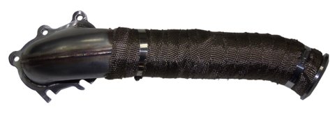 Pacific Performance Engineering Exhaust Downpipes 117000400 Downpipe, Exhaust, 304 Stainless, Natural, 3 in. Outlet, PPE Titanium Wrap, Chevy, GMC, 6.6L, LB7, Federal Emissions, Each thumbnail 5