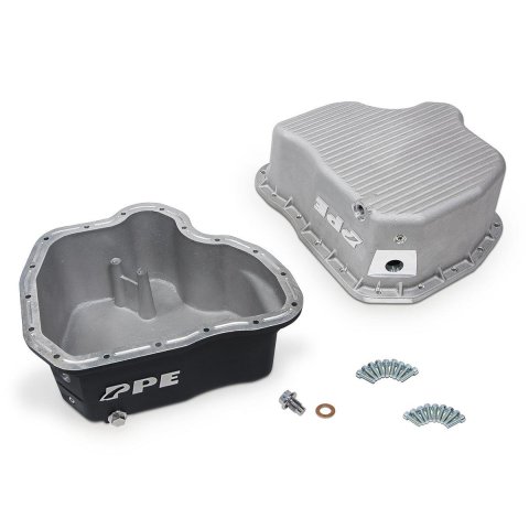Pacific Performance Engineering Aluminum Oil Pans 114052020 Pan, Aluminum, Black, 5 qt., Chevrolet, GMC, 6.6L, Diesel, Each thumbnail 3