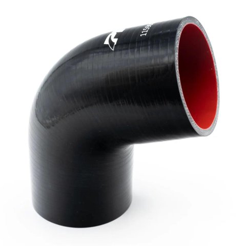 Pacific Performance Engineering Silicone Tubing Couplers 115900200 Coupler, 45 degree Elbow, Silicone, Black, 2.875 in. Inlet/Outlet Diameter, Each