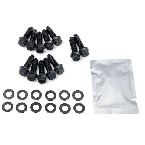 Pacific Performance Engineering Up-pipes Bolt Sets 116121500 Fasteners, Bolts and Screws, Performance, Up-pipe Set, Steel, Class 12.9, Black Oxide Finish, Chevy, GMC, Trucks, HD, 6.6L, Duramax, Each