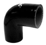 Pacific Performance Engineering Silicone Tubing Couplers 515202090 Coupler, 90 degree Elbow, Silicone, Black, 2.000 in. Inlet/Outlet Diameter, Each thumbnail 1