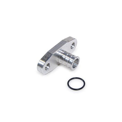 Pacific Performance Engineering Turbocharger Oil Drain Fittings 516002000 Adapter, Turbo Drain, T4 Series, 5/8 in. Hose Barb, Aluminum, Natural, Each thumbnail 1