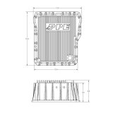 Pacific Performance Engineering Heavy-Duty Transmission Pans for 2001-2019 SIERRA 2500 HD, SILVERADO 2007-2019 3500 HD - 128051000 Pan, Aluminum, Natural Finish, Deep, Extra 4 Qt., Filter, Chevy, GMC, Allison 1000, 2000, 2400, Each thumbnail 1