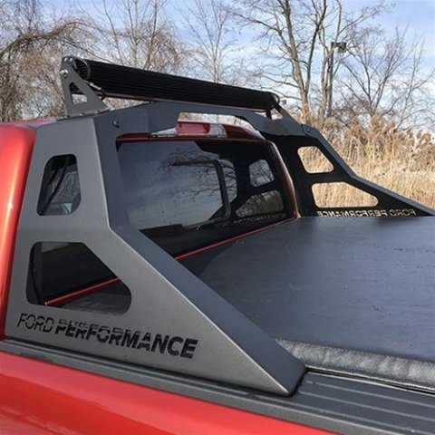 Ford Performance Parts 2019-20 Ranger Chase Racks M-19007-R Rack, Steel, Black Powdercoated, Logo, Mounting for 40 in. Light Bar, Each