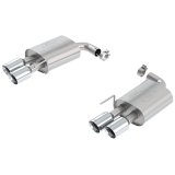 Ford Performance Parts 2018-19 Mustang GT Touring Exhaust Systems M-5230-M8TCA System, Axle-Back, 304 Stainless Steel, Two Mufflers, Split Rear Exit, Quad 4 in. Chrome Tips, Ford, Mustang, 5.0L, Kit thumbnail 1