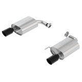 Ford Performance Parts 2015-19 Mustang EcoBoost Touring Exhaust Systems M-5230-M4TBA System, Axle-Back, 304 Stainless Steel, Two Mufflers, Split Rear Exit, Dual 4 in. Black Chrome Tips, Ford, Mustang, 2.3L EcoBoost, Kit thumbnail 1
