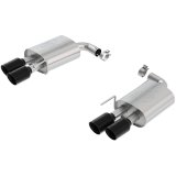 Ford Performance Parts 2018-19 Mustang GT Touring Exhaust Systems M-5230-M8TBA System, Axle-Back, 304 Stainless Steel, Two Mufflers, Split Rear Exit, Quad 4 in. Black Chrome Tips, Ford, Mustang, 5.0L, Kit thumbnail 1