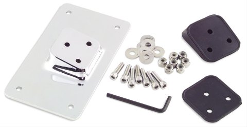 Biker's Choice Custom License Plate Brackets 490002 Bracket, Aluminum, Chrome Plated, Harley-Davidson®, Each thumbnail 1