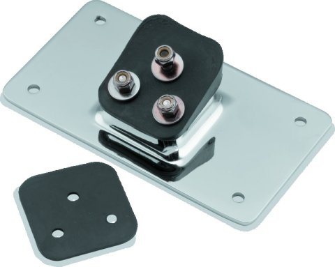 Biker's Choice Custom License Plate Brackets 490002 Bracket, Aluminum, Chrome Plated, Harley-Davidson®, Each thumbnail 4
