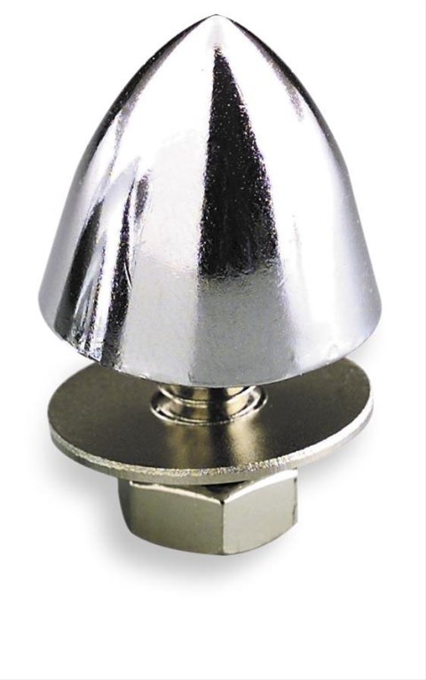 Biker's Choice Bullet Krommets 492448 Bolt Dress-Up Caps, Krommets, Aluminum, Chrome, Set of 10 thumbnail 1