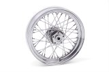 Biker's Choice Dual Flange Wheels 492455 Wheel, Flange, Steel, Chrome, 16 in. x 3.0 in., Spokes, Harley-Davidson®, Each thumbnail 1