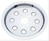 Biker's Choice Belt Drive Pulley Covers 493425 Exterior Trim Accents, Cover, Steel, Chrome, Harley-Davidson®, Each thumbnail 1