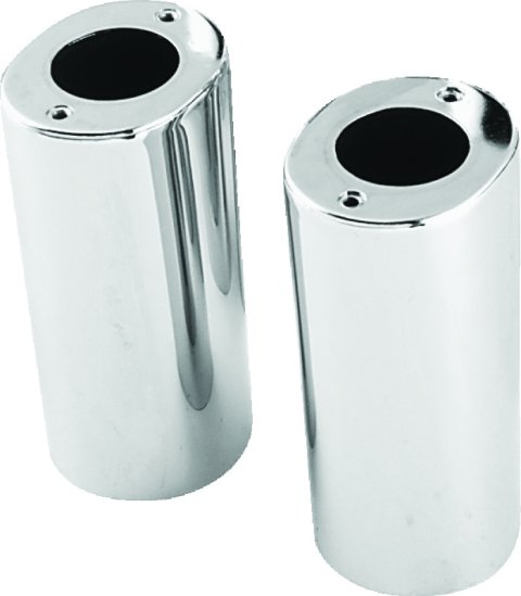 Biker's Choice Fork Tube Covers 494047 Covers, Bolt-on, Steel, Chrome, Harley-Davidson®, Pair thumbnail 2