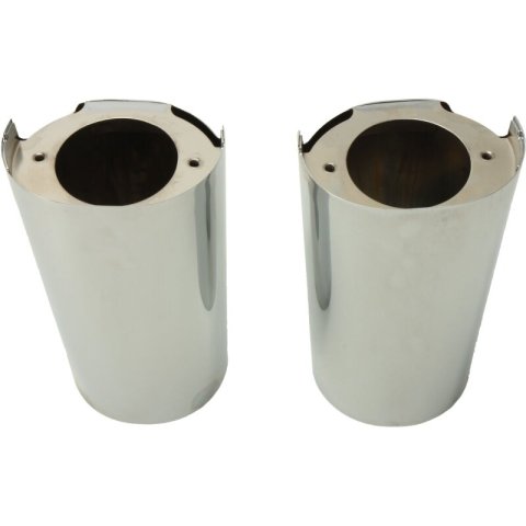 Biker's Choice Shock Boots and Bellows 492909 CHROME FORK TUBE COVER CHR