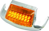 Biker's Choice Fender Tip Lights 491275 Light, Clear Bulb, Amber Lens, Chrome Housing, Harley-Davidson®, Each thumbnail 3