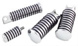 Biker's Choice O-Ring Foot Pegs 492438 Peg, O-Ring, Small, Front, Steel, Chrome, Harley-Davidson®, Each thumbnail 1