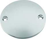 Biker's Choice Domed Ignition Covers 490785 Cover, Domed, Steel, Chrome, Harley-Davidson®, Each thumbnail 2