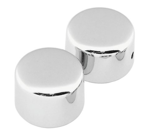 Biker's Choice Powersports Axle Caps 492862 AXLE CAP SET FRONT BLACK BLK