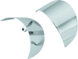 Biker's Choice Turn Signal Visors 490928 Visors, Steel, Chrome, Harley-Davidson®, Pair thumbnail 3