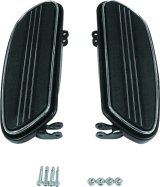 Biker's Choice Floorboards 491325 Floorboards, Raised Tri-line Style, Aluminum, Black Anodized, Harley-Davidson®, Pair thumbnail 3