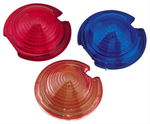 Biker's Choice Custom Bullet Light Replacement Lenses 492569 Lens, Part, Front, Plastic, Amber, Each