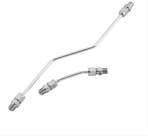 Biker's Choice Rocker Box Oil Line Sets 492651 Lines, Chrome Fittings, Harley-Davidson®, Kit thumbnail 1